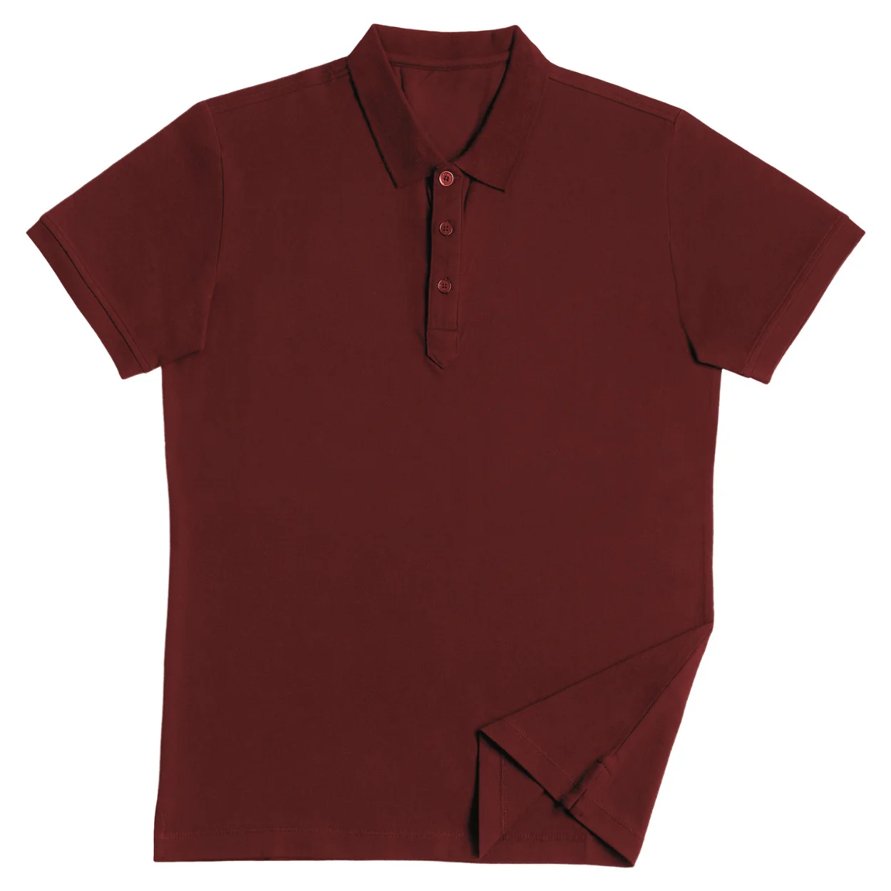 Burgundy CVC Cotton Polo Shirt manufactured by MP Apparels & Garments